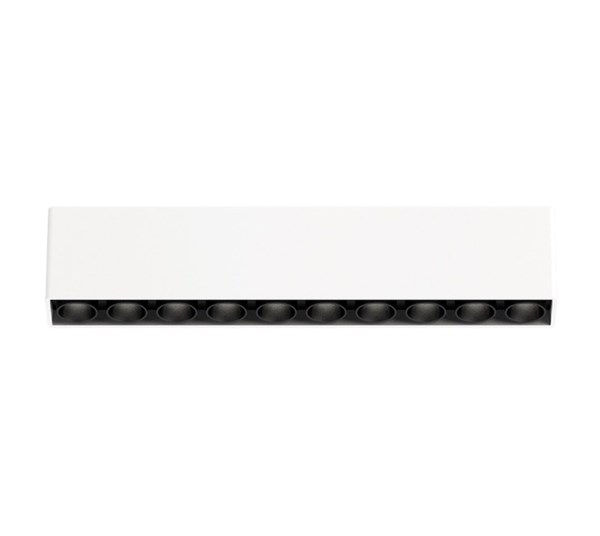 Faretto lineare loto binario bianco 48V LED COB 15W luce calda 2700K 38° 2010