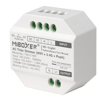 Interruttore dimmer RF / wireless / pulsante smart TRIAC 100-240V