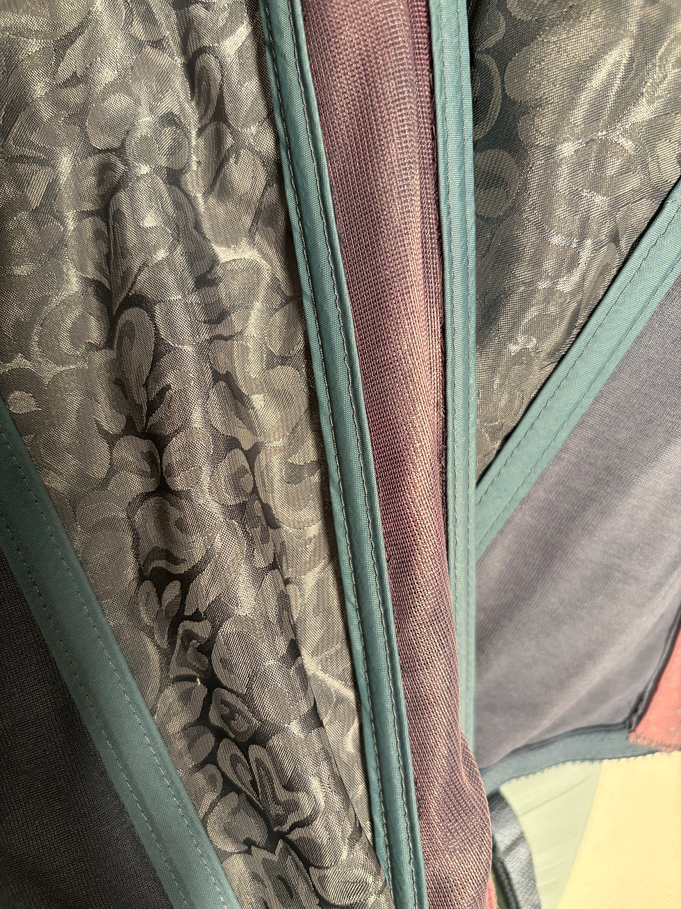 Thumbnail: RARE Vintage Dior Lingerie Pastel Butterfly Corset Bustier Top  