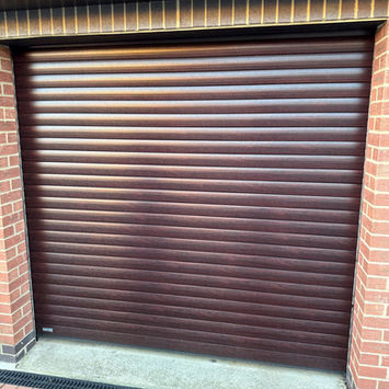 Small brown roller door
