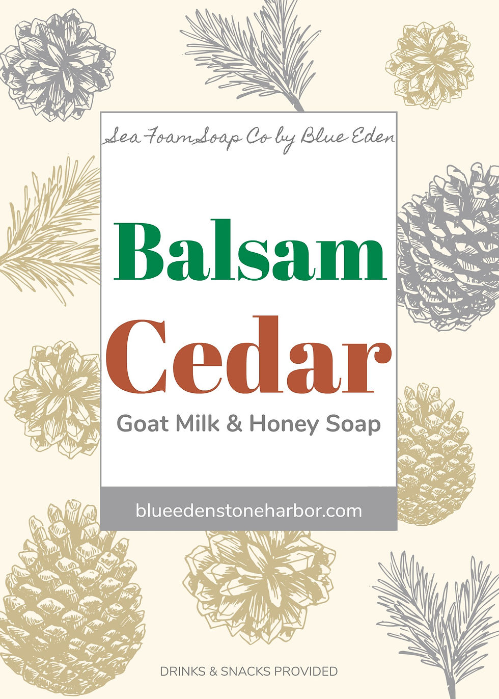 Balsam Cedar Goat Milk and Honey Soap