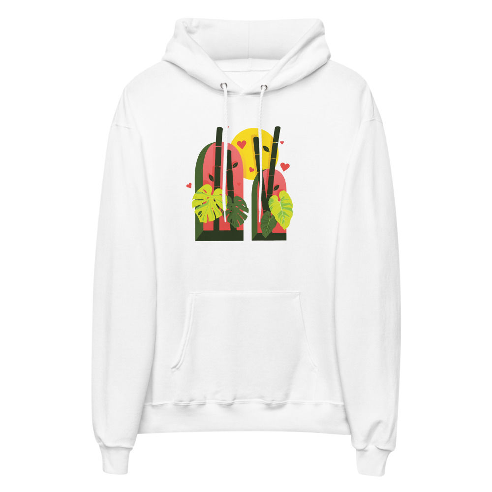 Plant Lova fleece hoodie