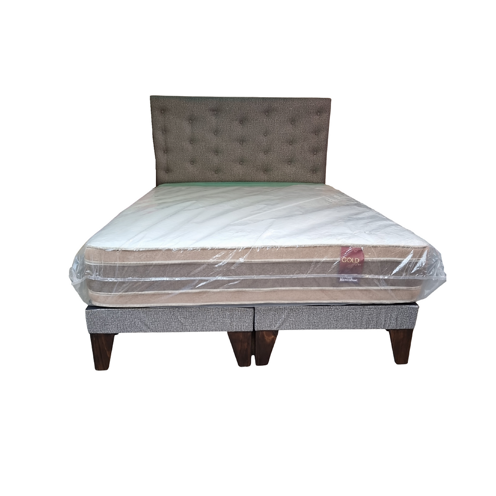 Miniatura: Cama 2 plazas Colchon Gold Dos Mantahue Premiun Cavancha Claro