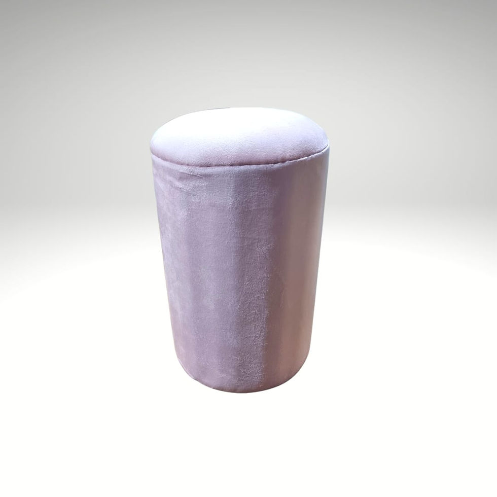 Banqueta Puff Rosado Pastel