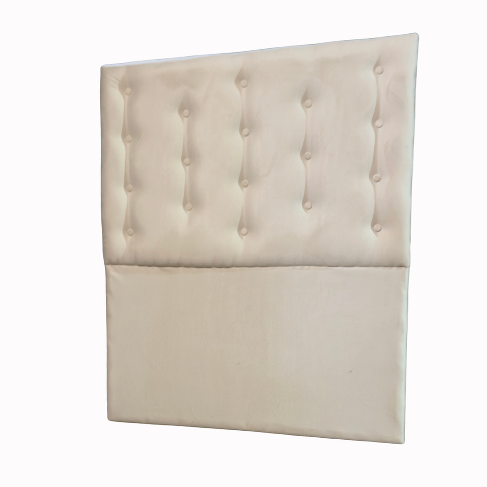 Miniatura: Respaldo a piso 1 Plaza y media Crudo Felpa