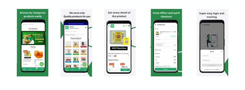 app screenshot of Grosale from the Play Store