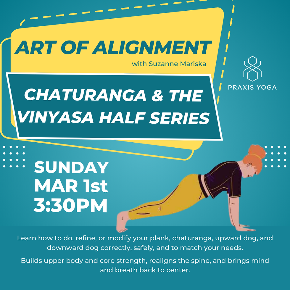 Art of Alignment: Chaturanga and the Vinyasa Half Series