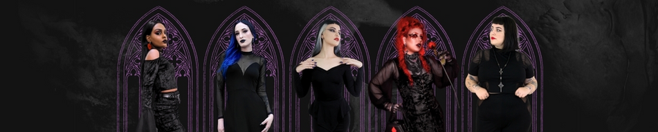 Moda alternativa e gótica Feminina e Plus Size. Peças de vestuário versáteis e nada básicas! Moda autoral e autêntica - Gargulia