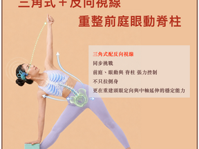 三角式＋反向視線，重整前庭眼動脊柱