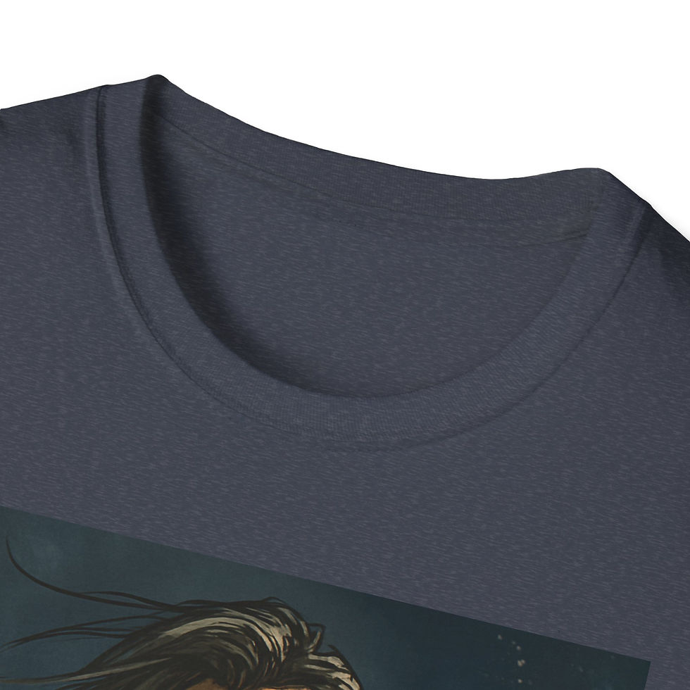 Thumbnail: Graphic Novel Lucien Graphic Novel T-Shirt — "Without Wings" Cover Art