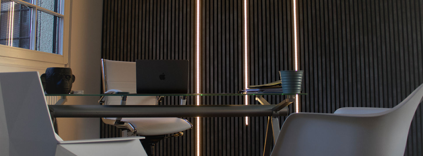 Büroräume in der Praxis Polyperspektiv.