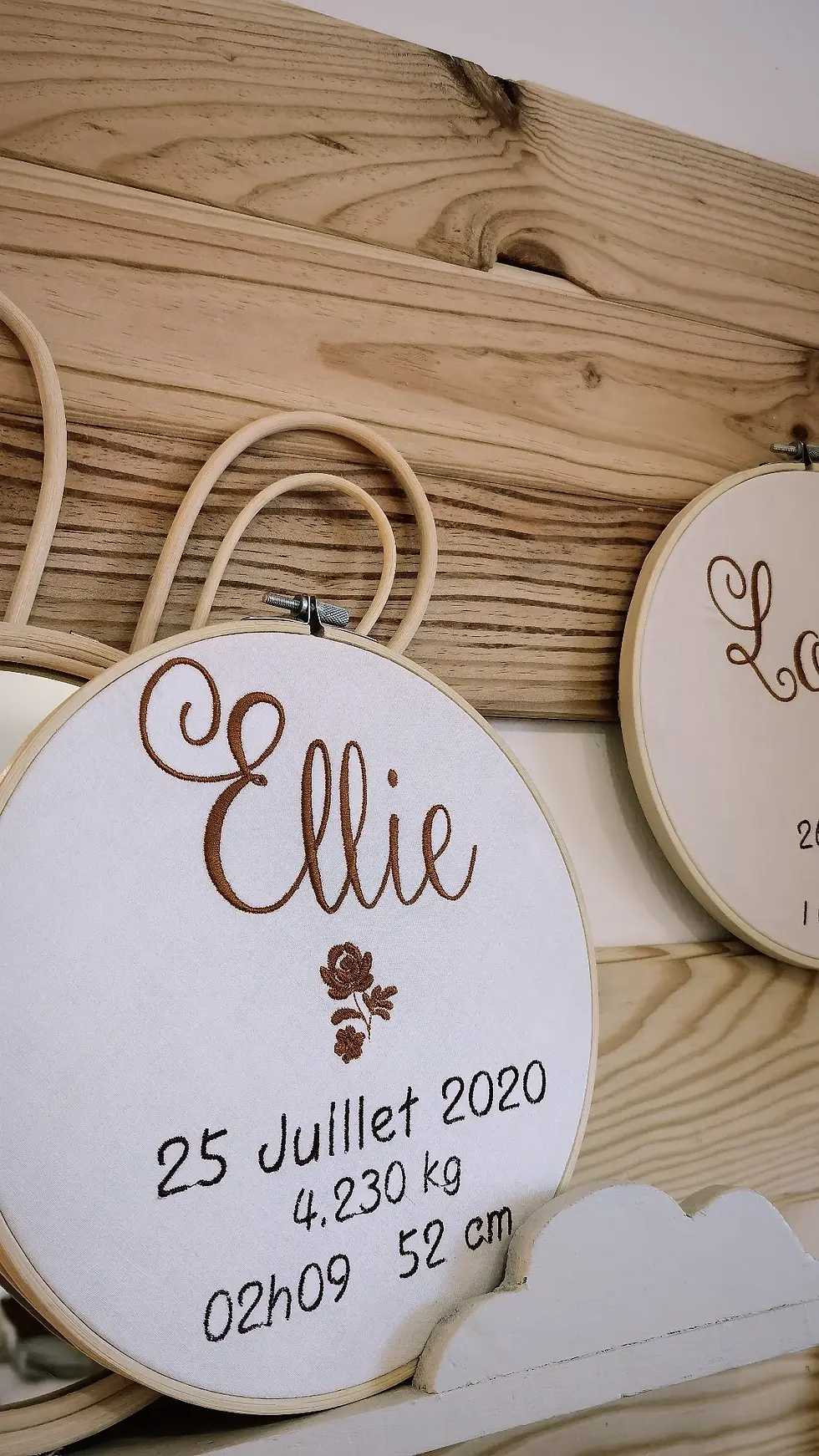 Miniature : La toile tambour modèle "Lila"