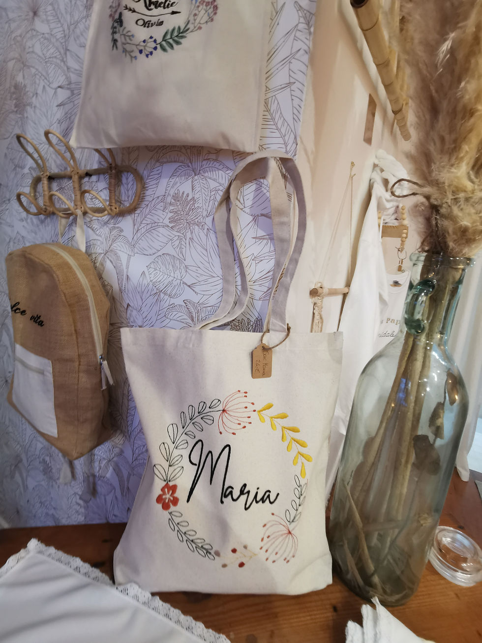 Miniature : Le sac MARIA modèle "Couronne fleurie"