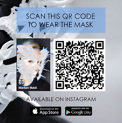 QR CODE INSTAGRAM MARTIAN MASK