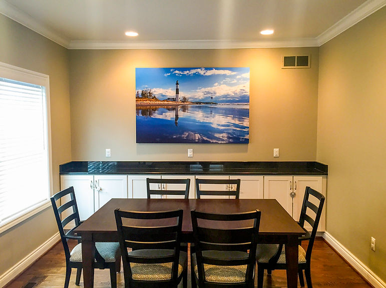 We help you display your art on the wall. 