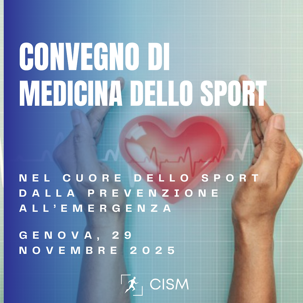 Il Chinesiologo al centro della Medicina dello Sport: il CISM al Convegno ligure “Nel cuore dello sport: dalla prevenzione all’emergenza”