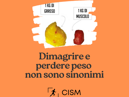 Dimagrire e perdere peso non sono sinonimi