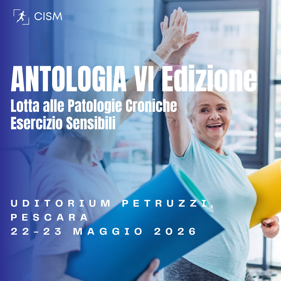 “Antologia – VI Edizione”: l’esercizio fisico come terapia nel paziente metabolico