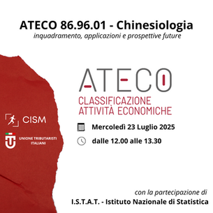 Webinar ATECO 86.96.01 - Chinesiologia (inquadramento, applicazioni e prospettive future)