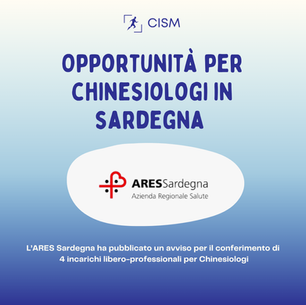 OPPORTUNITÀ IN ASL PER CHINESIOLOGI IN SARDEGNA
