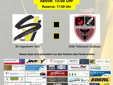 Heimspiele gegen Tiefenbach/Goldbach mit Muttertagsessen