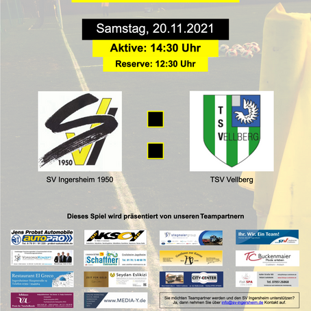 Letztes Heimspiel 2021 gegen Vellberg