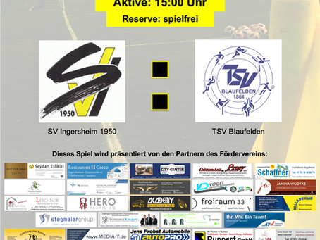 Heimspiel gegen Blaufelden