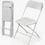 Thumbnail: White Folding Chairs Stock Photo