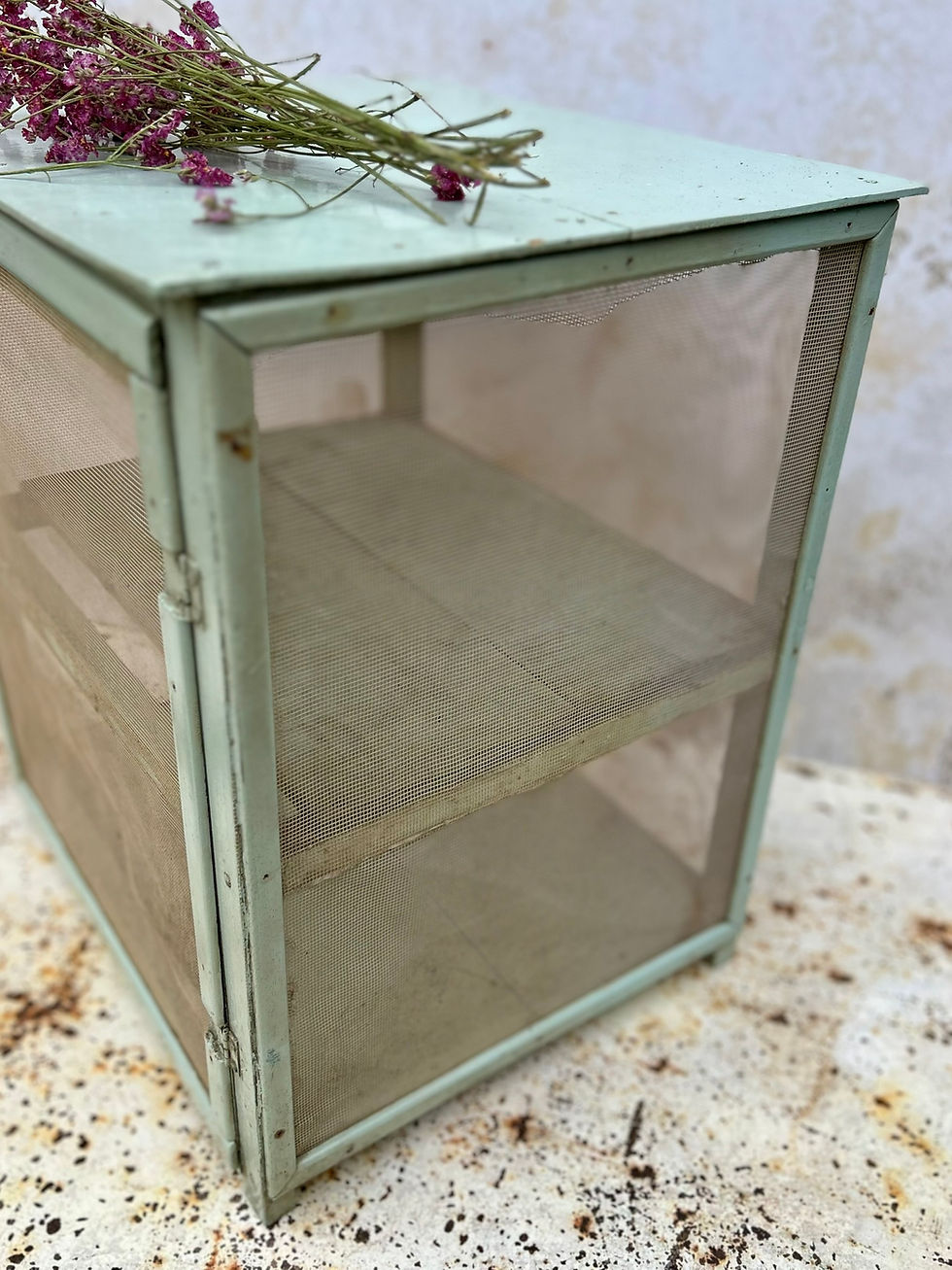 Thumbnail: Antique French Meat Safe / Store. Rustic Home Decor. Circa. 1900's.