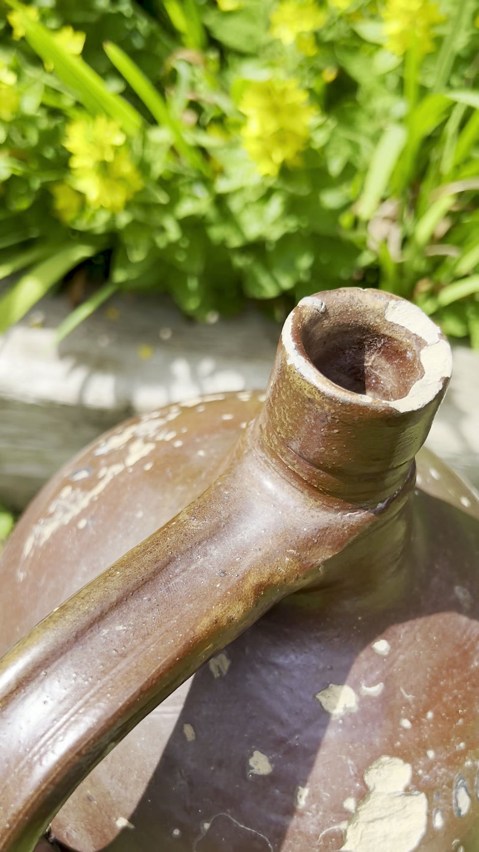 Thumbnail: Large Antique French Calvados Jug. Circa early to mid 1800's.