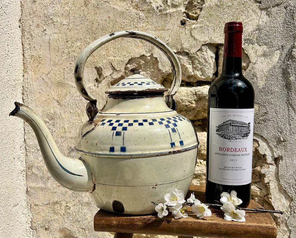 Thumbnail: Gorgeous French Antique Art Deco Enamelled Kettle. Circa 1920's