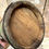 Thumbnail: Lovely Old French Antique Painted Wooden Firkin Sugar Bucket. Circa 1800's