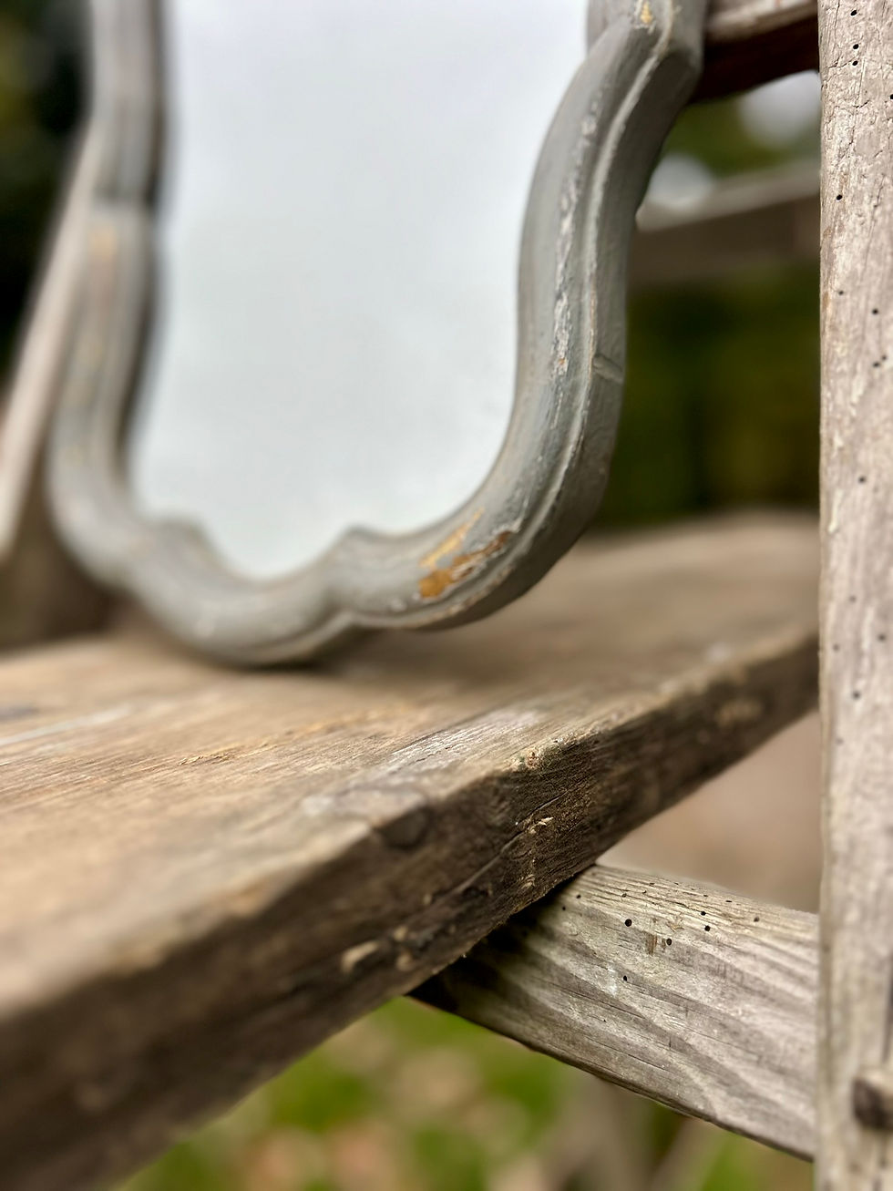 Thumbnail: Antique French 'Serpentine' Wall Mirror. Circa late 1800's.