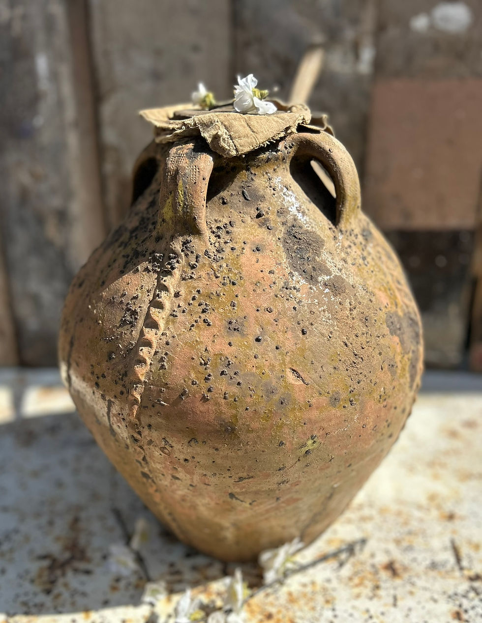 Thumbnail: Antique French Walnut Oil Jug, Circa 18th Century.