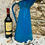 Thumbnail: Superb large Antique Ftrench Enamel Pitcher / Jug in French Bleu. Early 1900's.