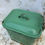 Thumbnail: Large Vintage Green Enamel Bread Bin. Circa 1940's.