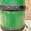 Thumbnail: Lovely Old French Antique Painted Wooden Firkin Sugar Bucket. Circa 1800's