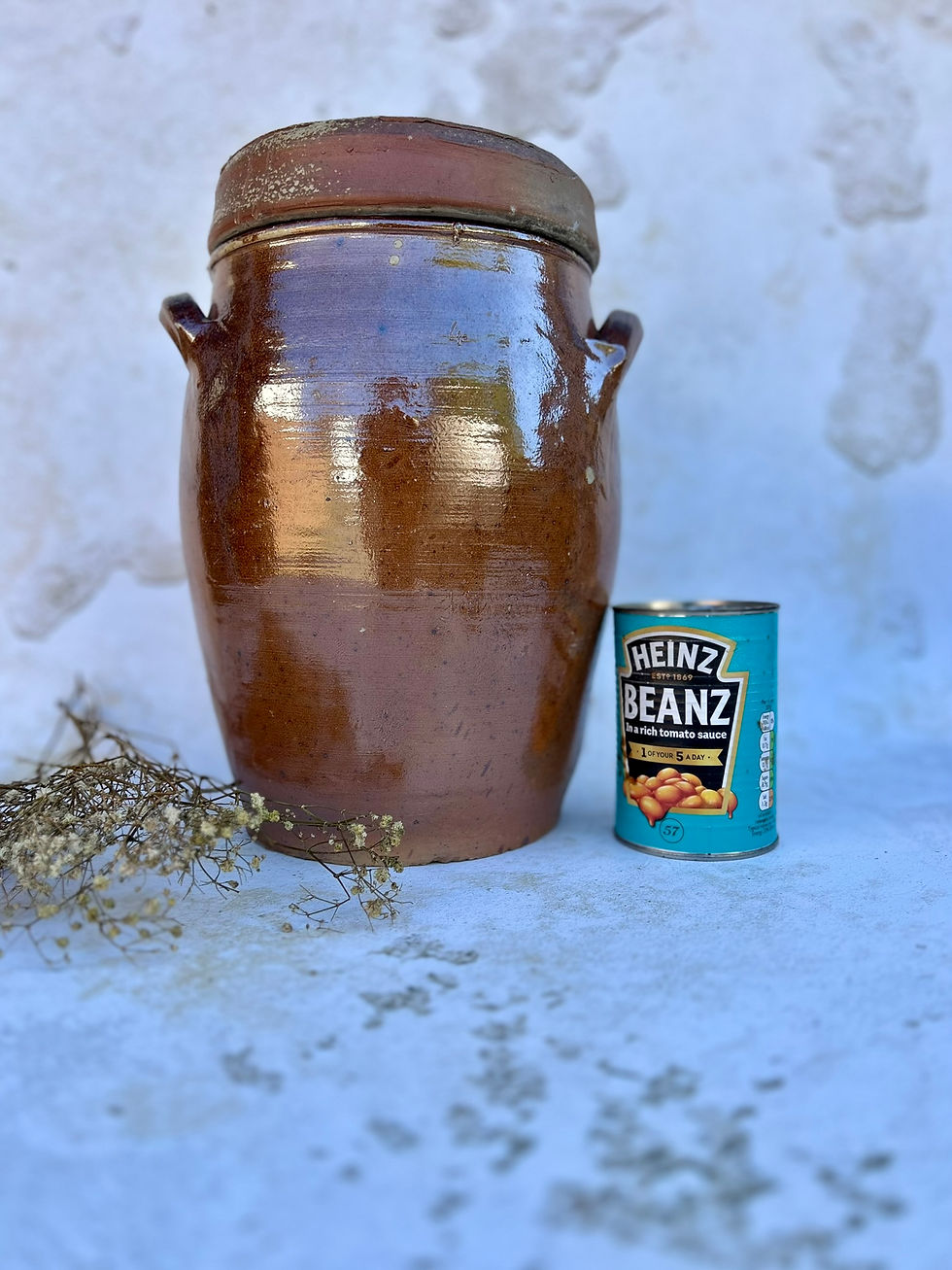 Thumbnail: Antique French Glazed Stoneware Crock or Confit Pot. Circa late 1800's.