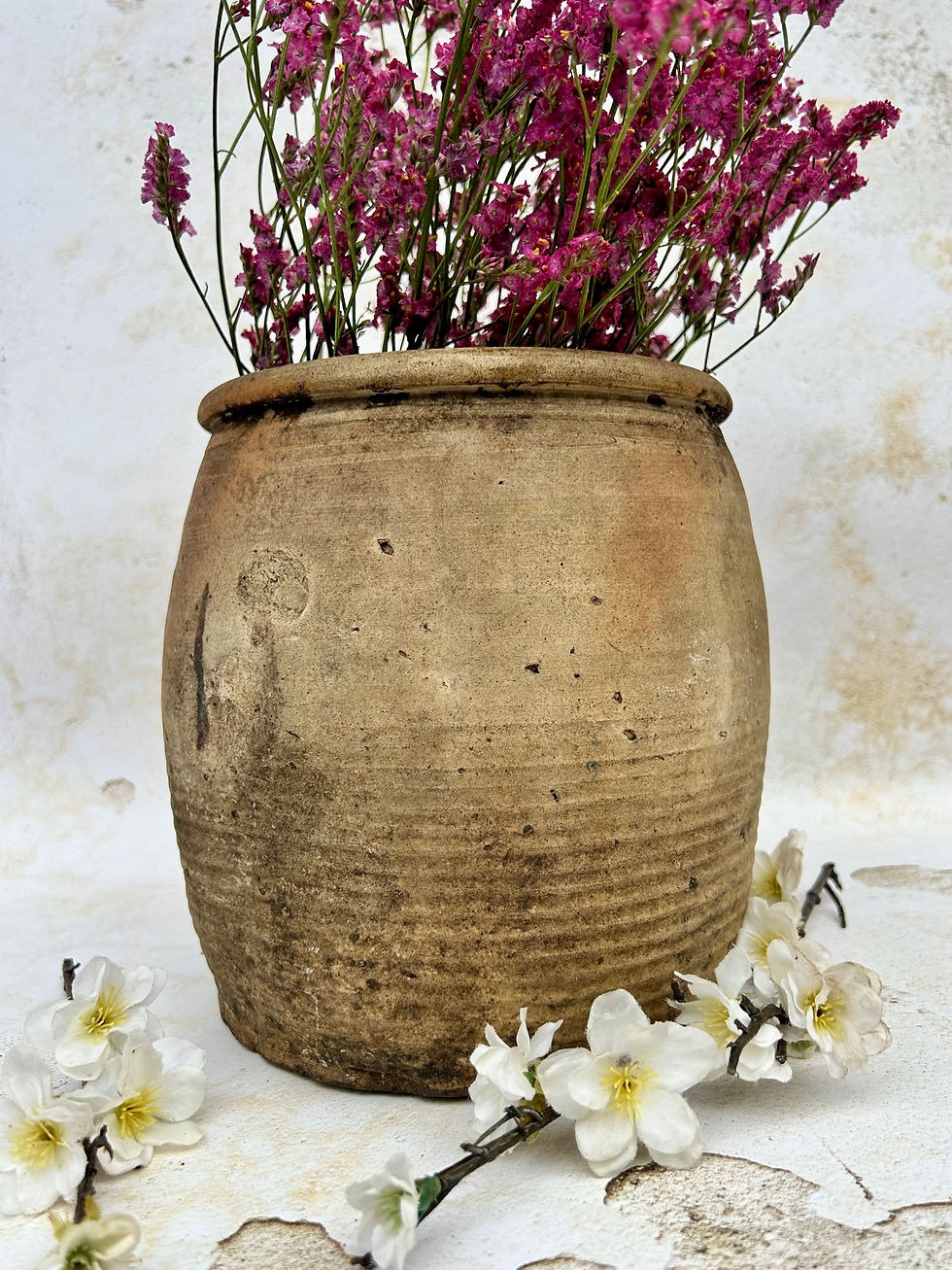 Thumbnail: Antique French Earthenware Jug; Circa 1800's