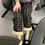 Thumbnail: Extra Long Plaid Pants for Tall Women Winter Fleece 