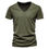Thumbnail: Brand Quality 100% Cotton Men T-shirt V-neck 