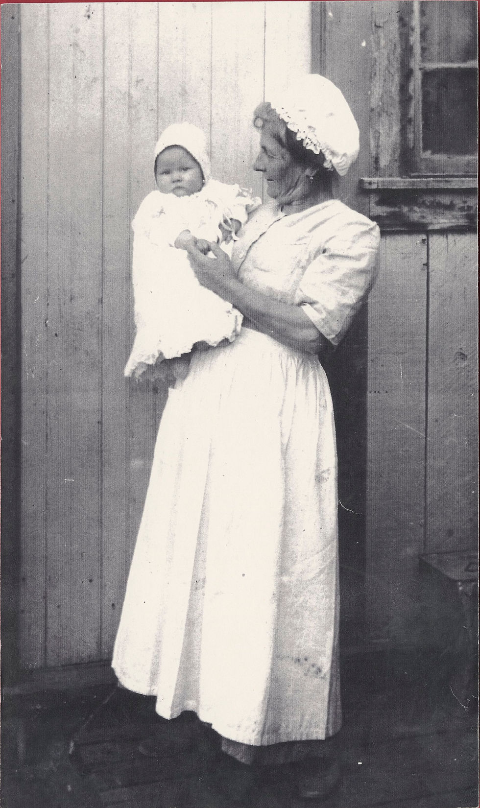 Anna "Mom" Evert and Infant