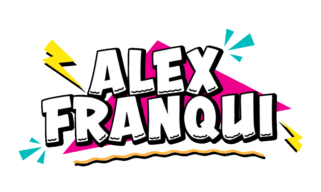 Animated showcase of custom logos and brand marks designed by Alex Franqui Design