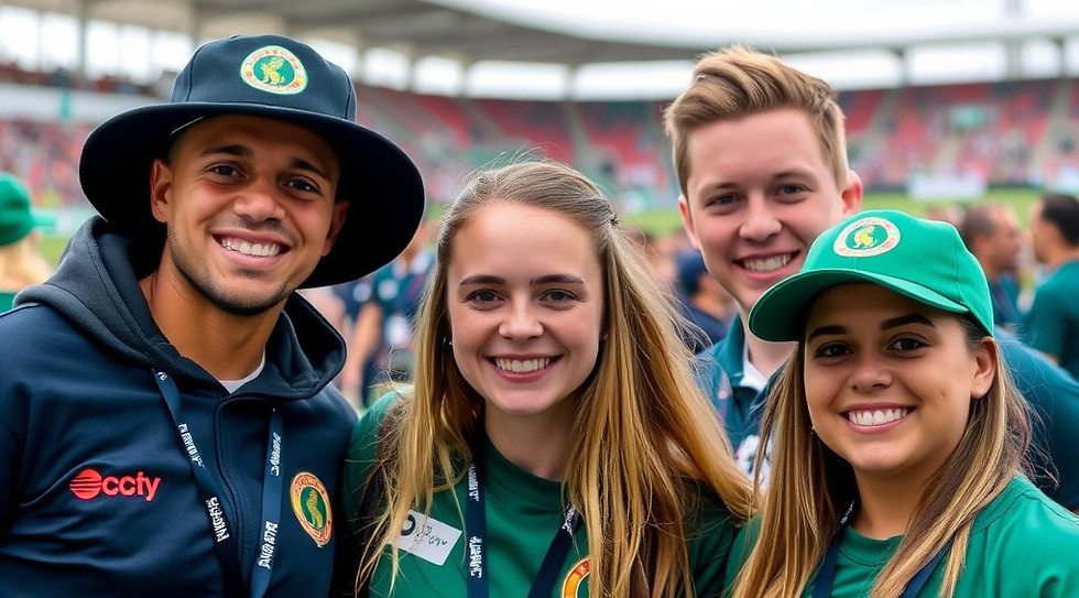 multi gender and race student staff in branded clothing at a sporting event.jpg
