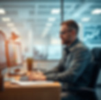 oil and gas man working in the office at a desk, working with data.jpg