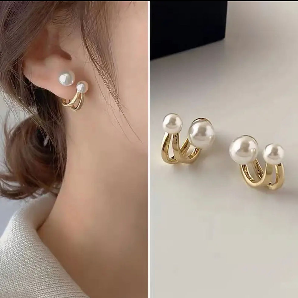 Thumbnail: Flower Zircon Stud Earring 