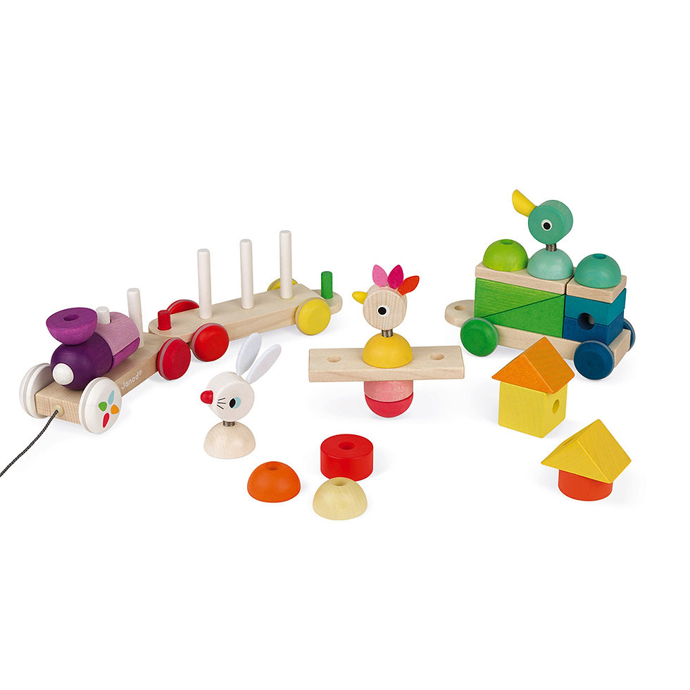 Miniatura: Janod Zigolos Treno Gigante Multicolore J08202