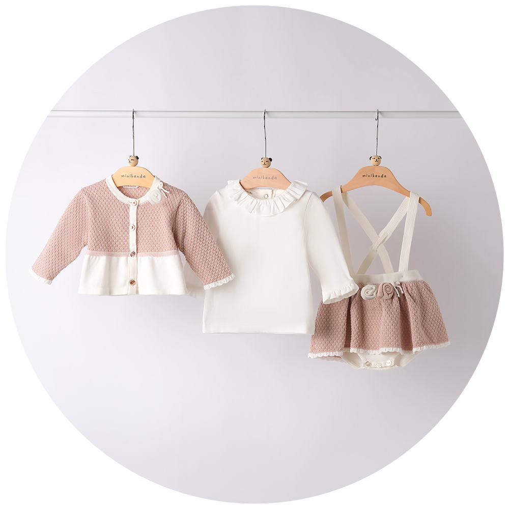 MiniBanda Completo Cardigan Maglia & Gonna 3B748-00-2912