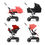Miniatura: Cybex Gold Passeggino EEZY S TWIST+2 SLV Hibiscus Red