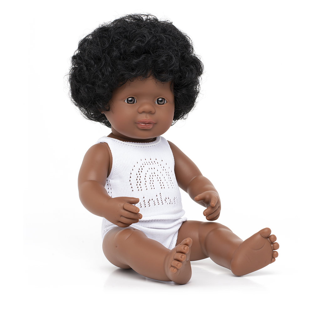 Miniland Bambola Inclusiva Afroamericana 38CM